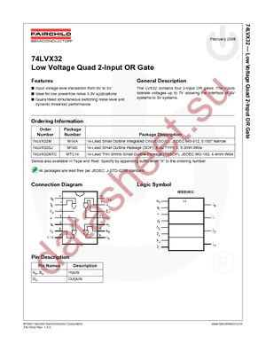 74LVX32M datasheet  